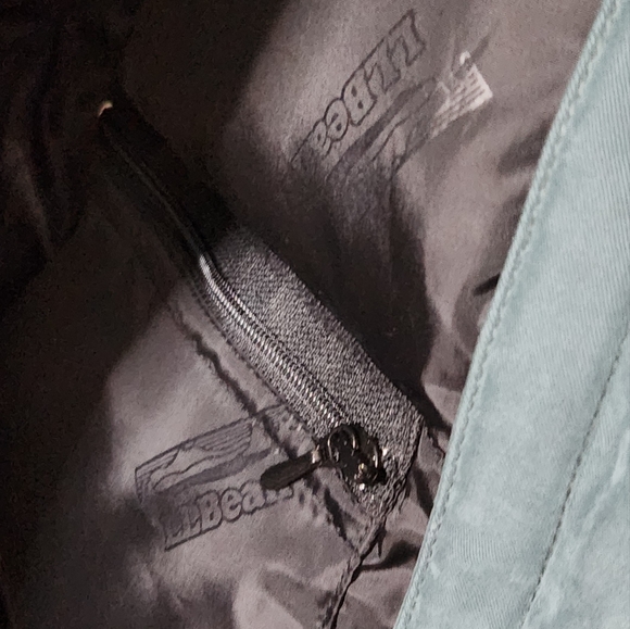 L.L. Bean Mens Regular Medium Goose Down Insulated Teal Blue Jacket two in one - Picture 14 of 15